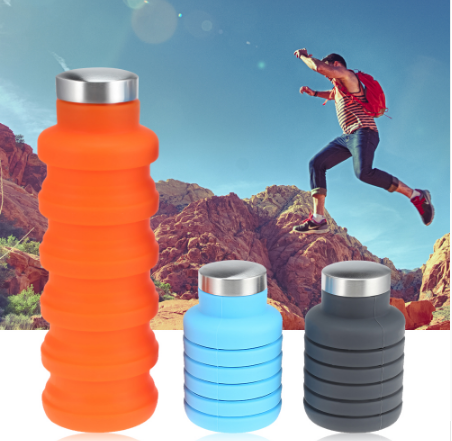 Pop&Go Collapsible Silicone Water Bottle